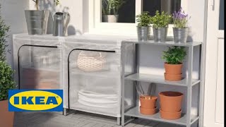 Unboxing and Installing IKEA HYLLIS shelving unit with cover