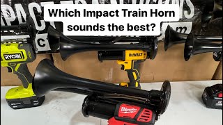 Testing each Impact Train Horn - Portable Air Horns