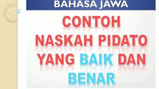 Kumpulan Teks Pidato Bahasa Jawa Halus Kumpulan Referensi Teks Pidato