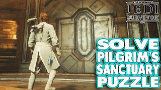 Star Wars : Jedi Survivor - How to SOLVE DOOR PUZZLE in Pilgrim's Sanctuary