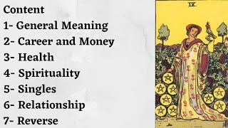 9 of Pentacles Meaning in Hindi | Interpretation of Nine of Pentacles| #tarot  @tarotandoraclespace