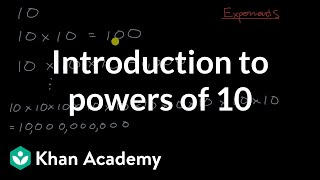Introduction to powers of 10