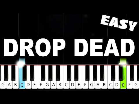Olivia Rodrigo - drop dead - EASY Piano Tutorial