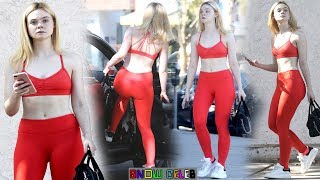 Elle Fanning 2018 Yoga Pants Style