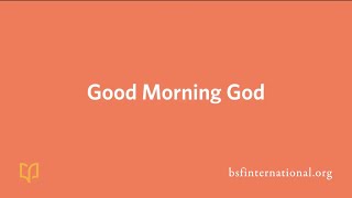 Good Morning, God