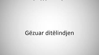 How to say happy birthday in Albanian?