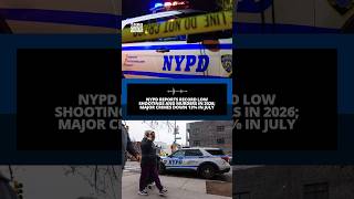 NYPD reports record low shootings and murders in 2026