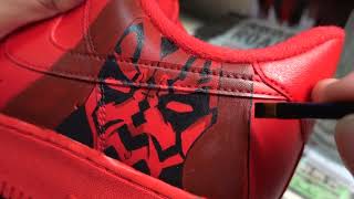 Custom 1 Air Jordan 8 Darth Maul 