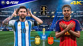 FC 26 - Argentina vs. Spain - FIFA World Cup 2026 Final Full Match | PC&trade; [4K60]