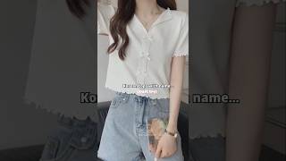 Korean tops with name...✨🌷 #shorts #raraxthetic #korean #fashion