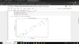 Prediction Using Linear Regression on Students Score Data