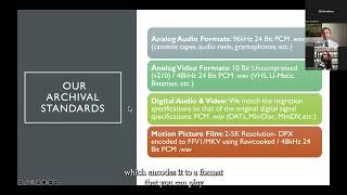 Preserving Videotapes and Audiotapes     ACA Code CA25069 (Domain 4)