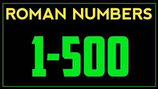 Roman Numerals 1 to 500 || Roman Numbers 1 to 500 (रोमन अंक 1 से 500 तक) #2