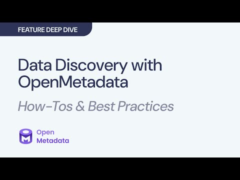 Intelligent Data Discovery Democratization With Openmetadata