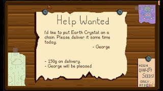 FIND EARTH CRYSTAL N QUEST EARTH CRYSTAL || STARDEW VALLEY