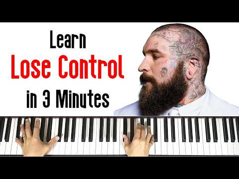 How to Play Lose Control by Teddy Swims | Easy Piano Tutorial