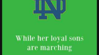 The Notre Dame Victory March (with first verse)