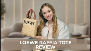 LOEWE RAFFIA TOTE REVIEW