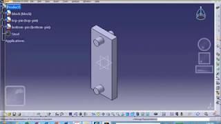 FEA, Chapter14, tensile specimen symmetry used, Catia v5, Nader G Zamani