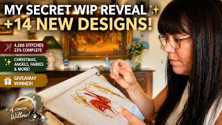 Flosstube ✨ NEW Cross Stitch Designs + My Secret WIP! 🧵 4,266 Stitches & Lots of New Patterns