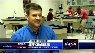 Rockwall HS science project explodes with rocket