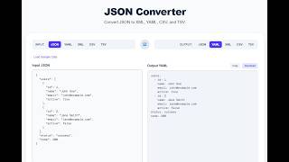 JSON Converter 1.0.0 -Convert JSON to CSV, XML & YAML Instantly!