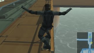 Metal Gear Solid 2: Substance - Snake Skateboarding Gameplay
