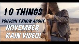 Guns N' Roses: 10 Things You Didn't Know About the November Rain Music Video!