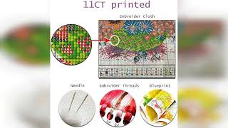 Overview: Magxvouy Cross Stitch Kits Stamped Full Range of Embroidery Kits,Cross Stitch Patterns...