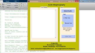 Audio Steganography Hiding Secret Text in Audio using Matlab Source Code