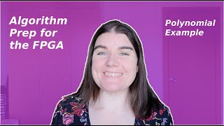 Algorithm preparation for the FPGA: A polynomial window example