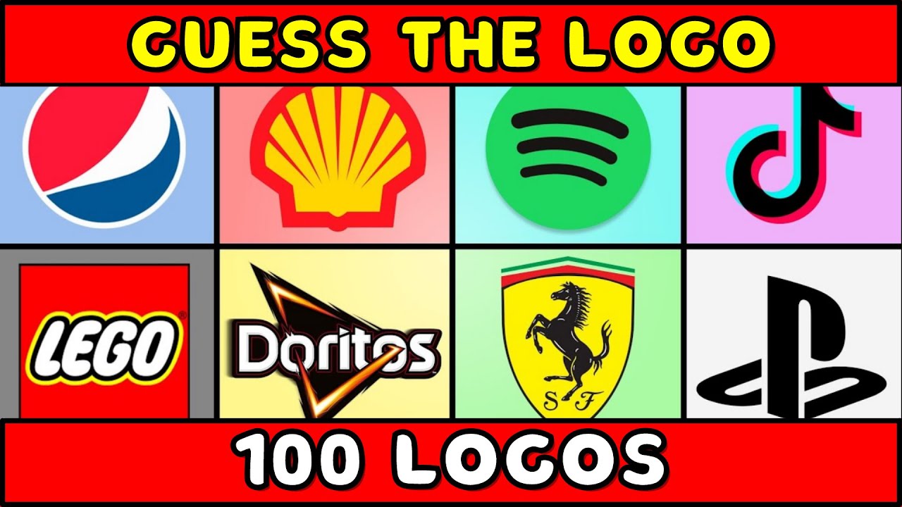 Guess The Logo In 3 Seconds 100 Famous Logos Youtube