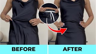 😱 How To Tighten The Waist Of A Dress *EASIEST DIY* | FASHION HACKS