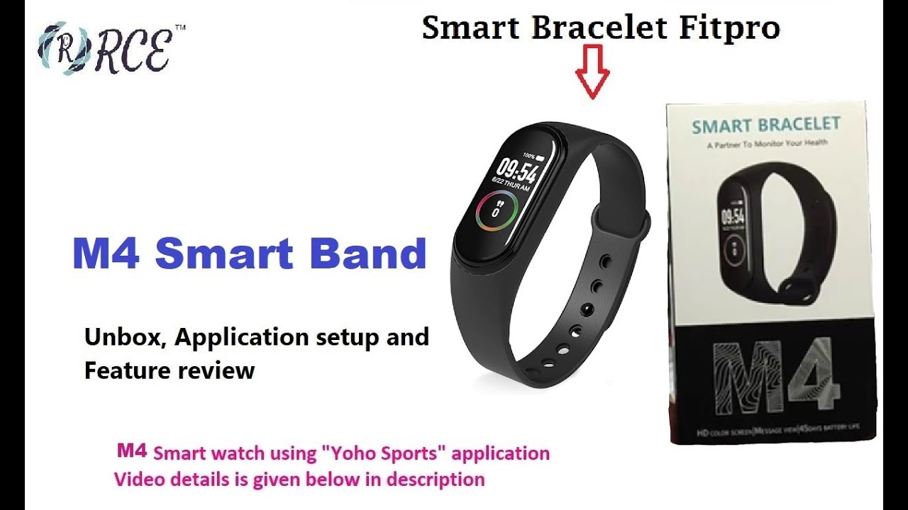 M4 Smart Band Unboxing And Full Setup How To Connect M4 Smart Band With  Mobile Fitpro App – Otosection