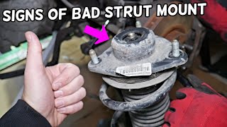 SYMPTOMS OF BAD STRUT MOUNT demonstrated on KIA OPTIMA, Bad Shock Mount