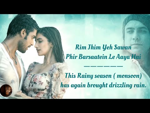 Rim Jhim Song Lyrics English Translation || Jubin Nautiyal || Parth Samthaan || Diksha Singh