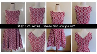 Jacquard Fabric - Which Side is Right? + Free Pattern