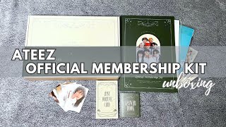 Ateez 4th Official Membership Kit unboxing 2023