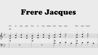 Frere Jacques - Piano sheet music for kids | PDF Download