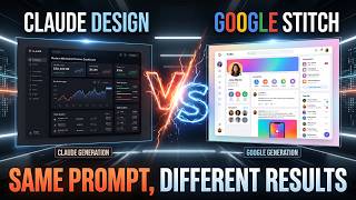 Claude Design vs Google Stitch — Same Prompt, Shocking Results