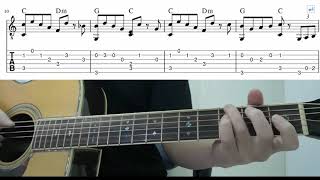 The Addams Family Theme - Easy Fingerstyle Guitar Playthrough Tutorial Lesson With Tabs