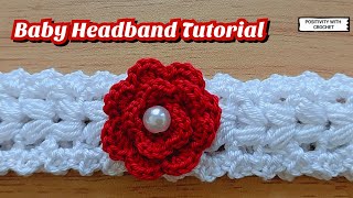 Crochet Baby Headband | Crochet Baby Headband Tutorial | How to Crochet a Baby Headband