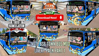Brand New TNSTC BS6 Town Bus Mod Livery Pack Part 1 | Gaming Hari