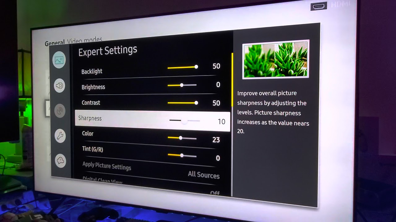 My Samsung 4k Calibration Settings 