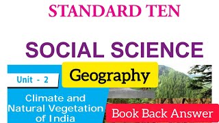 10th Social Science | Geography | Unit 2 | English Medium | Book Back Answers