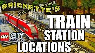 TRAIN STATION Locations for &ldquo;LEGO City: Undercover&rdquo;, Super Fast Travel Red Brick + Train Driver Bob