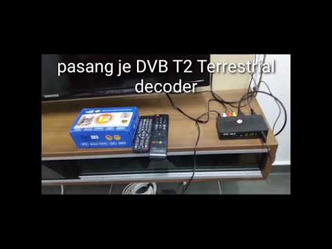 How to install DVB T2 Terrestrial decoder | High definition Digital Terrestrial Receiver