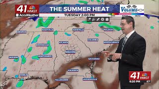 Rain chances decline as temperatures increase