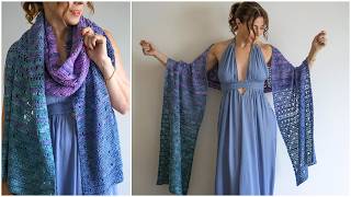 Choose Your Birthstone and Crochet This Beautiful Shawl | Bubbles Tutorial