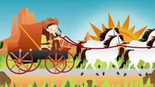 SHE'LL BE COMING ROUND THE MOUNTAIN 🎵  Animation | Childrens Song #NurseryRhymeExpress #NRE